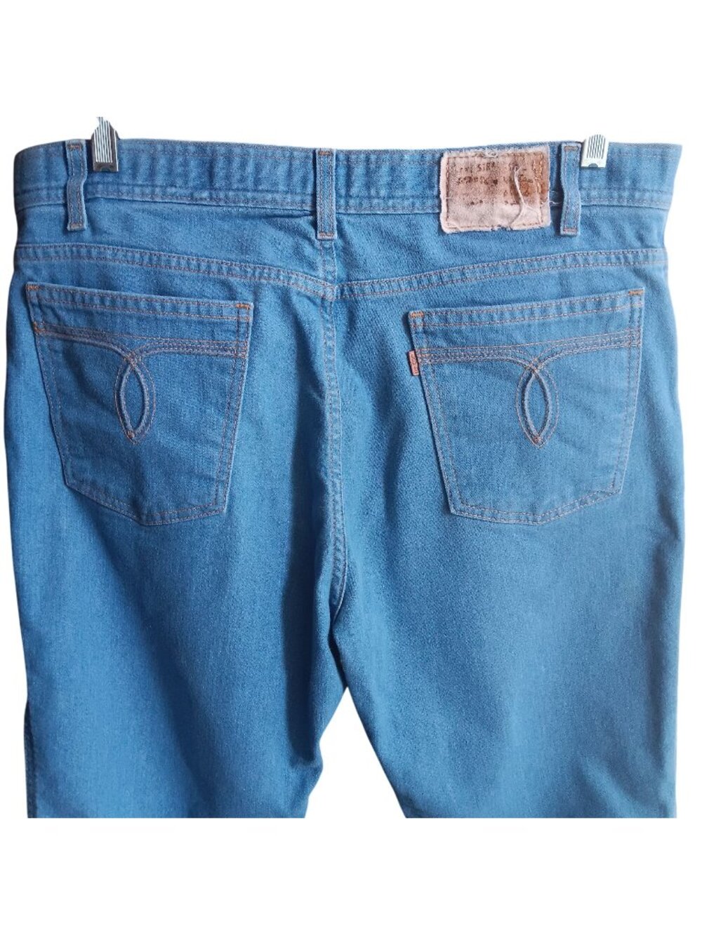 True Levi's Bootcut Jeans 36x29 Vintage 80's Soft Denim Embroidered Pocket USA